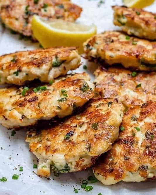 Cheesy Chicken Fritters - Sliced-foods